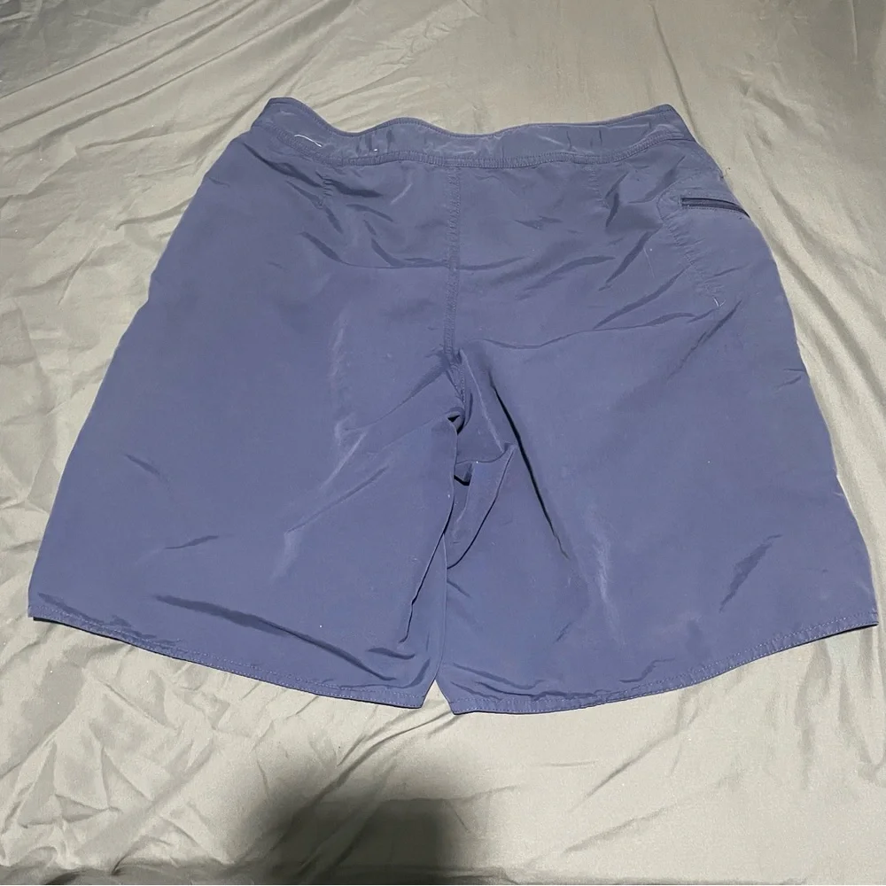 Patagonia Wavefarer Shorts Men's Size 34 Lightweight Logo Nylon Activewear Blue